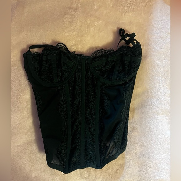Dark green urban outfitters corset top - Picture 1 of 1